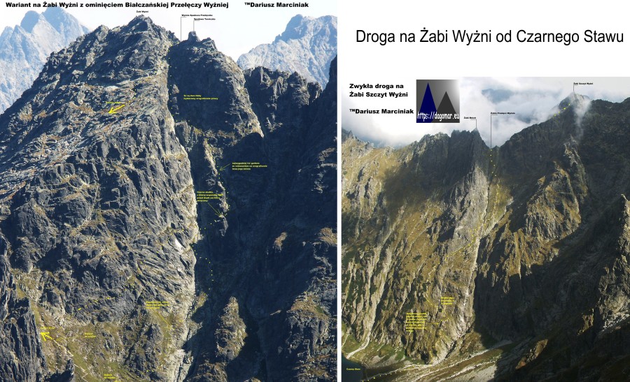 droga na Żabi Szczyt Wyżni